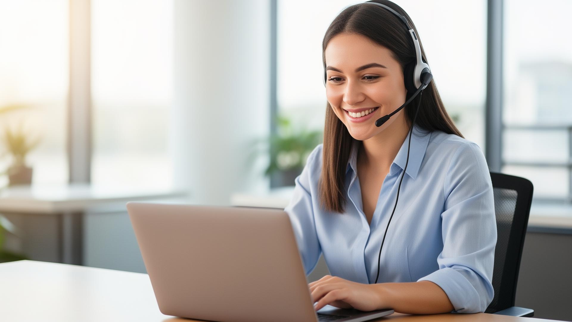 Conseillère My'Po au téléphone avec un client
